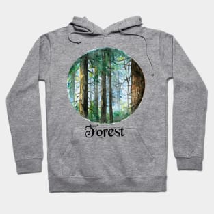 Pine Forest Art Hoodie